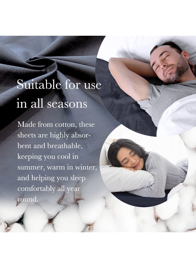 FULI 100% Cotton Zippered Futon Cover, Japanese Futon Mattress Cover, Shikibuton, Made in Japan (Twin XL, Pure White) - Image 4